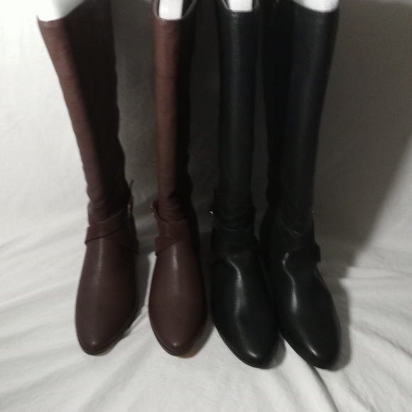 Calf Boots size 9 Zipper and Buckle - Picture 1 of 8